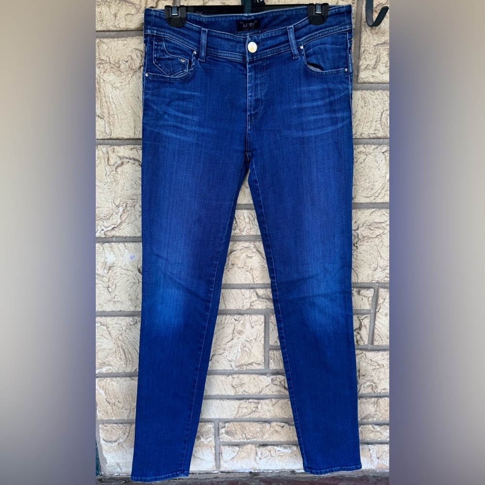 Armani Exchange Skinny AJ Jeans Dark Blue Denim Size 30 x 34